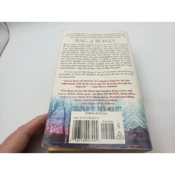 Stephen King Bag Of Bones Paperback Novel 1999 - Picture 9 of 11